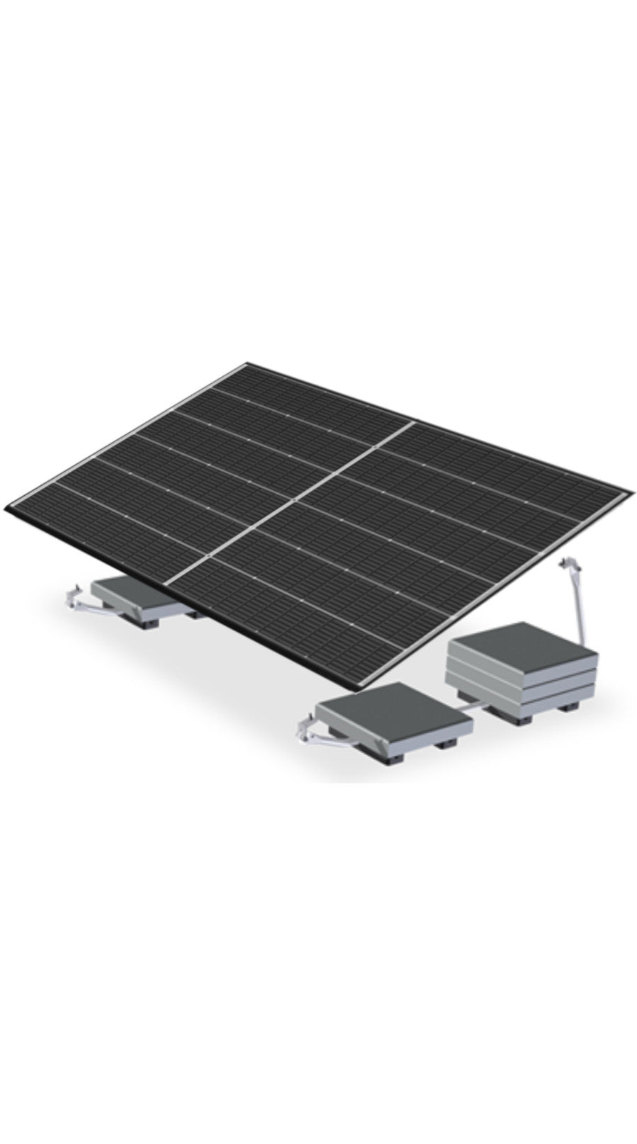 ValkBox 3 - Flachdachmontage 17° Aufständerung Solarmodul Montage PV Ohne Bohren ValkBox 3 - Flachdachmontage 17° Aufständerung Solarmodul Montage PV Ohne Bohren